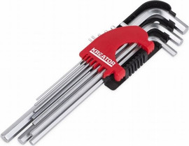 Varo מפתח אלן ארוך איכותי 9 יחידות מ 1.5-10*  KRT408301